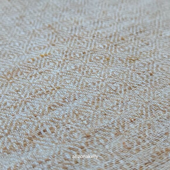 Cashmere Lightweight Woven Tan Scarf Melange Mottled Speckled Heathered Earthy - Picture 10 of 13